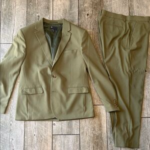 Men's Sage Green Suit Blazer & Trousers